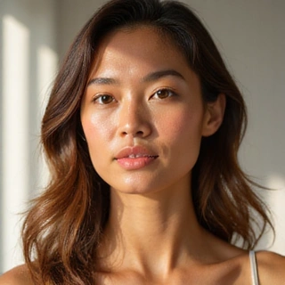 Radiant woman with healthy skin representing women's creams