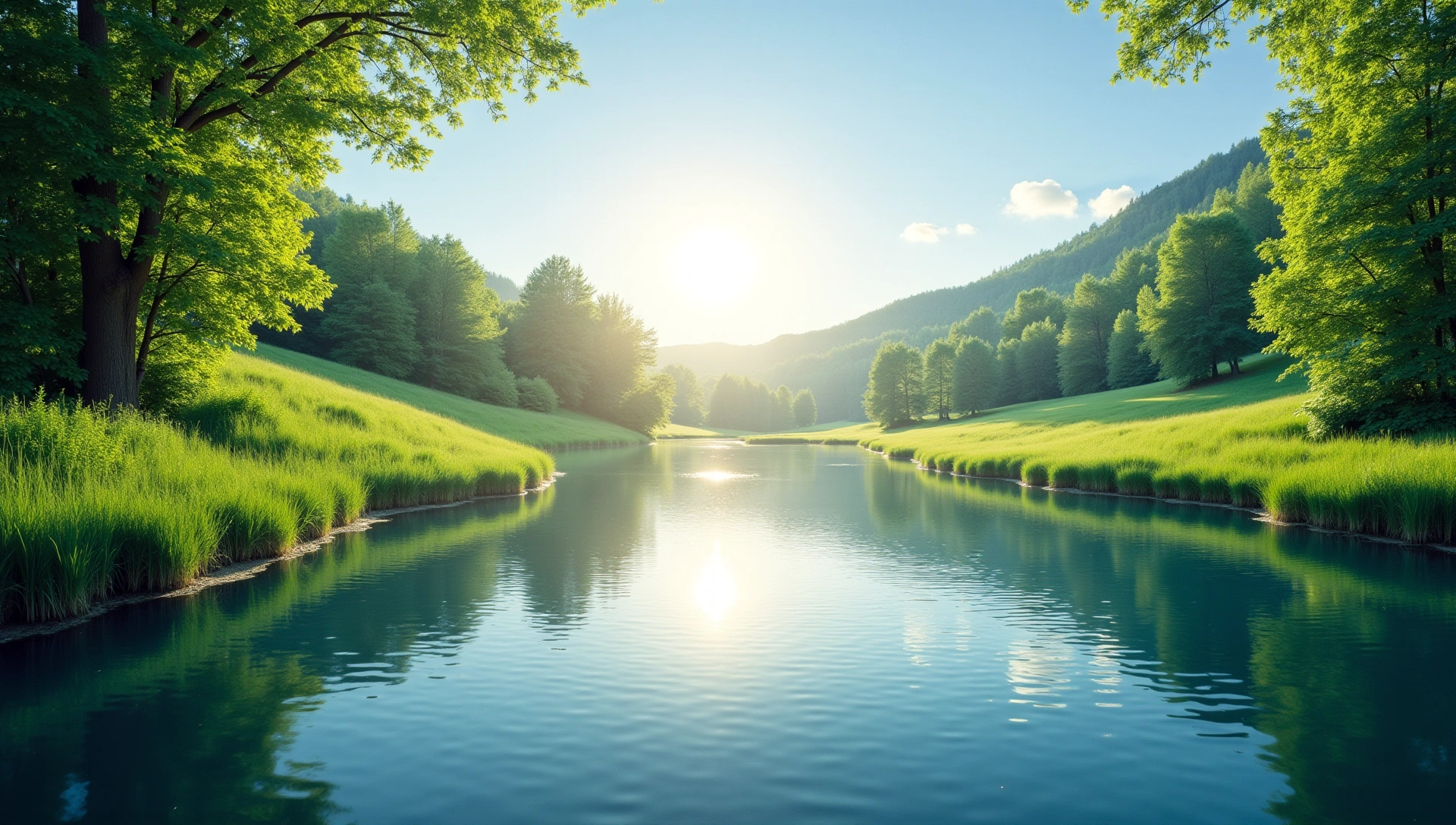 Vibrant natural landscape reflecting health and vitality