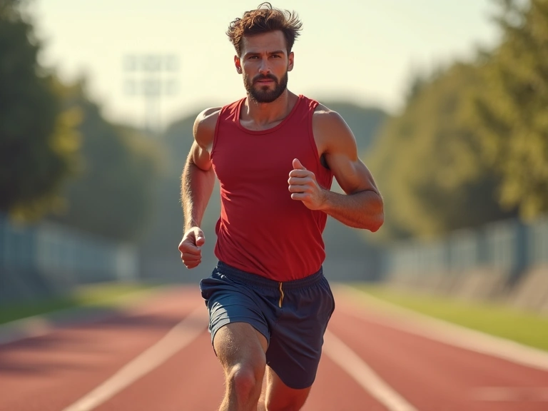 Man with high energy levels