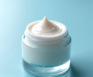 Hydrating cream with water droplets